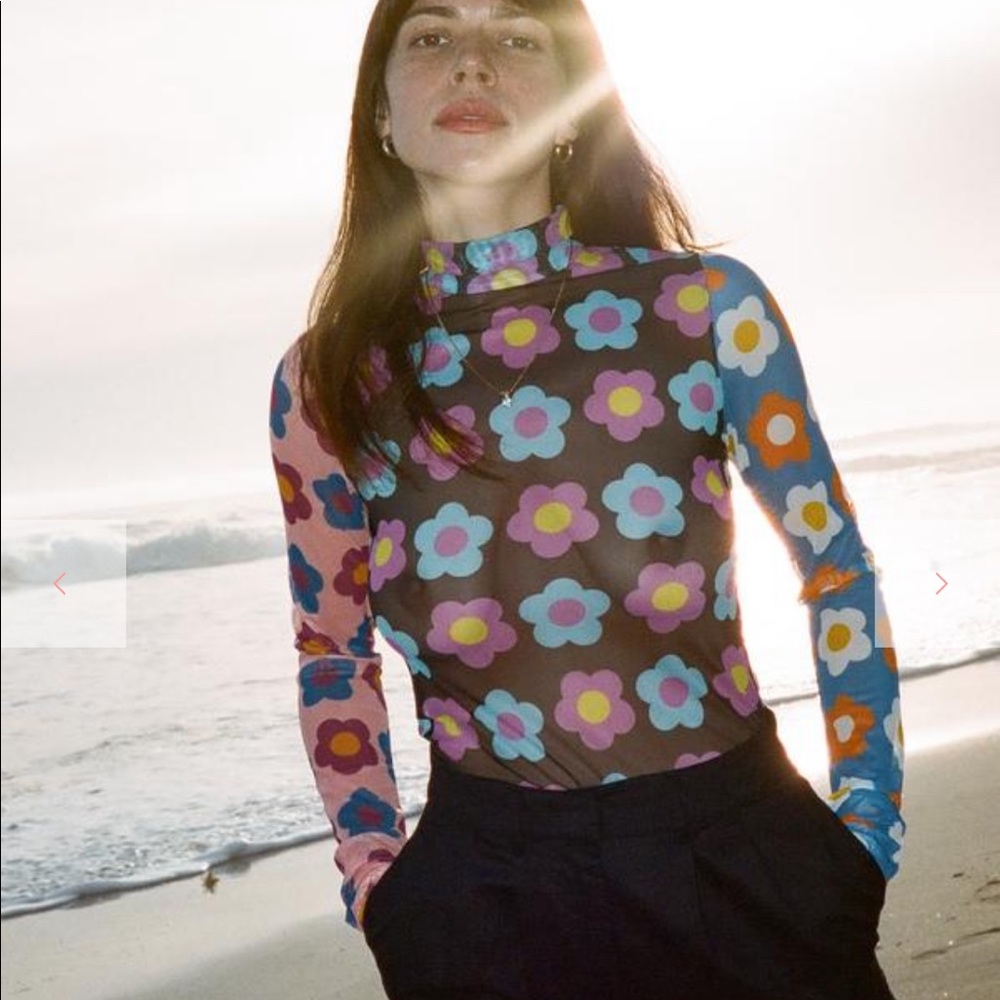 Lisa says gah rabot chapelle floral longsleeve top